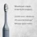 SURI Sustainable Sonic Toothbrush - Slim and Powerful Electric Toothbrush Recyclable Plant-Based Head 2 Modes Including UV LED Cleaning Case Mirror-Mount and Charging Stand - Morning Waves UV Case + Toothbrush Morning Waves - Buy Online on GoSupps.com