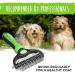 Mighty Paw Dog Grooming Brush | Undercoat Dematting Rake for Long Haired Dogs | Detangling, Thinning, Deshedding Tool with Rounded Teeth (Green) - Buy Online on GoSupps.com