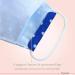Dance Pattern Washable Cotton Mask for Kids & Adults - 2-Layer with Nose Bracket & Filter Bag - Oeko-Tex Standard 100 - Blue & White Dots (1 Pack) - Buy Online on GoSupps.com