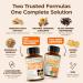 Joint Support Bundle 2-Pack Organic Turmeric Supplement with 95% Curcuminoids + 65% Boswellia Extract Ginger Root & Black Pepper (BioPerine) + Vegan Glucosamine Chondroitin MSM 60 + 90 Capsules - Buy Online on GoSupps.com