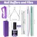 Nail Files Set - Fandamei 100/180 Polishing Buffers & Shavers Nail Care Tools Lavender Manicure & Pedicure Kit for Perfect Nails - Buy Online on GoSupps.com
