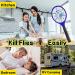 Electric Fly Swatter Racket - Outdoor/Indoor Bug Zapper Racket Battery Operated Mosquito Zapper & Pest Control for Home Office Backyard Camping - Non-Toxic Safe for Humans & Pets - 90-Day Trial - Buy Online on GoSupps.com