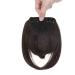 Fashion Clip In Bangs Hair Extensions Front Full Neat Bangs Fringe 2 Clips One Piece Thick Straight Hairpiece Accessories Hairpiece For Women Dark Brown