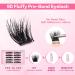 Self Adhesive Eyelashes - No Glue Needed Natural Look Reusable Waterproof Wispy Fluffy Lashes with Tweezer - Buy Online on GoSupps.com