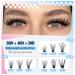 Self Adhesive Eyelashes Kit | 180 Reusable Cluster Lashes - No Glue Mixed Lengths 8-18mm | 30D 40D 50D | Includes Tweezers | International Shipping Available - Buy Online on GoSupps.com