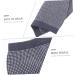 Wool Jacquard Waist Support for Women - Breathable Elastic Back Brace for Lower Back Pain Relief | Fitness Belt XL Grey - Buy Online on GoSupps.com