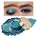 Oulac Glitter Eyeshadow Metallic Finish - High Impact Green Eyeshadow with Waterproof Formula | Up to 12 Hours Christmas Makeup | Creates Eye-Catching Eye Make-up Vegan 12g (14) Unforgettable Night Teal