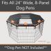 24 Inch 8 Panel Metal Dog Playpen Cover | Luggage-grade Fabric | Easy Access Door | Sun & Rain Protection - Buy Online on GoSupps.com