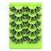 Fluffy 6D Faux Mink Cluster Lashes 16-22mm for Dramatic Cat-Eye Wispy DIY Extensions - A22MM - Buy Online on GoSupps.com