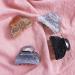 4 Pcs Glitter Acrylic Hair Claw Clips - Non Slip Hair Barrette Clamps for Women and Girls - Buy Online on GoSupps.com