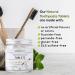 Chewable Xylitol Toothpaste Tablets - 90 Natural Vanilla Mint Tabs | Fluoride-Free Eco-Friendly Glass Jar | Vegan & Made in USA - Buy Online on GoSupps.com