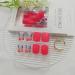 Square Press on Nails - Colorful Flower Designs | Short Glossy Glue on Acrylic Fake Nails for Women - 24 Pcs - Buy Online on GoSupps.com