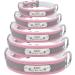 Senristar Personalized Reflective Leather Dog Collar - Engraved Name Tape for Small Medium Large Dogs & Cats (XL 3.0 cm Width 45-55 cm Neck Pink) - Buy Online on GoSupps.com