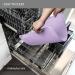 Reopet Silicone Feed Mat for Pets - Waterproof Dog & Cat Space Mat - Elevated Edges - 47 x 30 cm (1-Pack) Hibiskus Purple - Buy Online on GoSupps.com