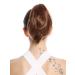 WIG ME UP - N869-V-30 hairpiece braid ponytail short straight red-brown copper brown 20 cm