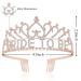 Women's Bride to Be Crystal Rhinestone Tiara Headband & Sash Set - Rose Gold - Buy Online on GoSupps.com