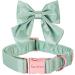 Unique Style Paws Silk Green Color Dog Halison Cond-Resistant Dog Hall Band With Blyings Wedding Fly Dog Hall Band for X-Large Dogs XS Green