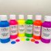 Milo Fluorescent Acrylic Paint Set - 6 Neon Colors | 4 oz Bottles | Made in the USA | Non-Toxic Craft Paint for Artists & Kids | UV Reactive | Glow in Black Light - Buy Online on GoSupps.com
