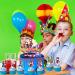 14-Piece Edible Cake Leaks Set | 20 cm Tortendeco & Cartoon Topper | Colorful Fondant Torten Raper for Young Girls - Buy Online on GoSupps.com