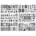 JERCLITY 6pcs Nail Stamping Plate Set - Summer Beach Butterfly Leaf Geometry Image Plates for Manicure Design - Stamping Kit Template - Buy Online on GoSupps.com