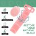 Silicone Body Scrubber & Exfoliating Facial Brush Set - Double Sided Quick Dry Antimicrobial - Perfect for Showering - Pink - Buy Online on GoSupps.com