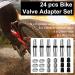 Buy QEEFOP 24-Piece Bicycle Valve Set | Dunlop Valve Inserts & Flash Valves for Bikes - Buy Online on GoSupps.com