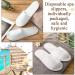 48 Pairs White Disposable Spa Slippers for Women Men - Non-Slip Guest Slippers for Hotel, Travel, Home, Party - Open Toe - Buy Online on GoSupps.com
