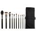 Bdellium Tools Professional Makeup Brush Maestro Series - The Key Essential 10pc. Brush Set with Roll-Up Pouch
