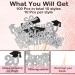 FoldTier 100 Pcs Graduation Cupcake Toppers Congrats Grad Class of 2024 Graduation Cupcake Picks Diploma Cupcake Toppers Supplies for Cake Graduation Party Decorations (Black Silver) - Buy Online on GoSupps.com