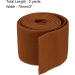 MECCANIXITY Twill Wide Elastic Band Double-Side 3 inch-2 Yard Red Brown | Heavy Stretch Elastic for Sewing Waistband - Buy Online on GoSupps.com
