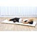 LEEWADEE Large Eco-Friendly Kapok Yoga Bolster for Meditation & Stretching - Brown - Buy Online on GoSupps.com