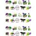 30 Stand Up Mardi Gras Carnival Fiesta Themed Edible Wafer Paper Cake Toppers Decorations - Buy Online on GoSupps.com