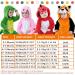 Doladola Unisex Kid's Costume - Flannel Animal Hooded Romper for Boys and Girls (3.5-4.5 Years) - Raccoon Design - Buy Online on GoSupps.com