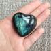 Moonstone Crystal Heart Shape Natural Labradorite Palm Stone Healing Gemstone Mineral Reiki Chakra Crystal Polished Pouch - Buy Online on GoSupps.com