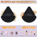 100pcs Black Triangle Powder Puffs - Soft Makeup Sponge for Loose Mineral Body Powder - Velour Cosmetic Foundation Tools - Buy Online on GoSupps.com