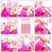 8-Piece Ombre Gradient Flower Nail Art Brush Set | DIY Nail Design & Painting Tools for UV Gel & Acrylic - Buy Online on GoSupps.com