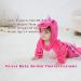 Doladola Unisex Baby Toddler Romper Jumpsuit Hooded Sleepsuit | 6-12 Months | Rose Dinosaur Design - Buy Online on GoSupps.com