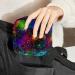 Abstract Colorful Universe Women's Binding-Storage Bag | Rainbow Galaxy Menstrual Pad & Cup Pocket with Zipper - Buy Online on GoSupps.com