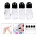 4-Pack Refillable Glass Roll-On Deodorant Bottles (1.7 Oz) with Stickers - Twist Cap for Homemade Natural Deodorant - Sunscreen, Moisturizer - Empty - Buy Online on GoSupps.com