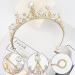 Tocess Princess Gold Tiara for Women - Crystal Rhinestone Crown for Bride, Wedding, Prom, Birthday - Ideal Gift - Buy Online on GoSupps.com