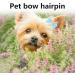Hayaww 8 PCS Dog & Cat Hair Accessories - Stylish Bowknot Hair Ties & Grinding Gear for Pets - Buy Online on GoSupps.com