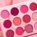 DE'LANCI Pink Eyeshadow Palette - 12 Color Mini Makeup Pallet - Long-Lasting & Waterproof - Peach Matte & Shimmer Shades - High Pigmented & Blendable - Buy Online on GoSupps.com