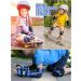 Merkapa Knee Pads Elbow Pads Wrist Guards 3 in 1 Protective Gear for Kids Black Medium - Buy Online on GoSupps.com