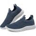 Odckoi Men's Slip-On Sneakers - Breathable Slipproof Sports Shoes for Walking & Running - Dark Blue - Size 44 EU - Buy Online on GoSupps.com