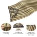 Doores Seamless Clip-In Extensions - Real Hair Light Brown Highlighted Mid-Blonde 22 Inch (55cm) 7 Pieces 110g Remy Human Hair PU Clips - Natural Look Hair Extensions - Buy Online on GoSupps.com