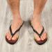 Mnsruu Sport Golf Ball Sunset Flip Flops | Men's & Women's XXL Sandals for Home Hotel Spa & Travel - Buy Online on GoSupps.com