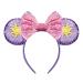 FANYITY Rapunzel Minnie Ears,Mickey Ears Headband for Boys Girls Women Birthday Party&Disney Trip Purple sun