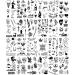 Vintage Patchwork Temporary Tattoos - Small Semi-Permanent Minimalist Line Art Black Fake Tattoo for Adults - Gothic Aesthetic Designs - Buy Online on GoSupps.com