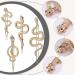 Noverlife 4PCS Metal Snake Hair Clips - Vintage Alloy Barrettes Set for Women Girls (Gold) - Buy Online on GoSupps.com