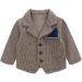 Famuka Baby Boy Formal Wedding Outfit Suit 3 Months Brown | Gentleman Tuxedo with Bows | 2 PCS Set - Buy Online on GoSupps.com